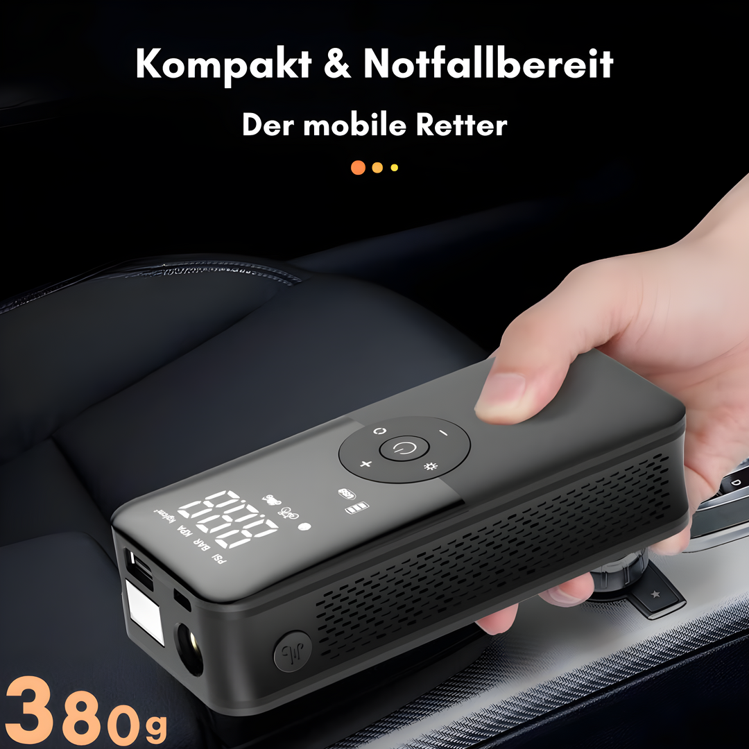 AirMaster Pro – Elektrische Akku Luftpumpe mit LCD-Display & Powerbank-Funktion 2