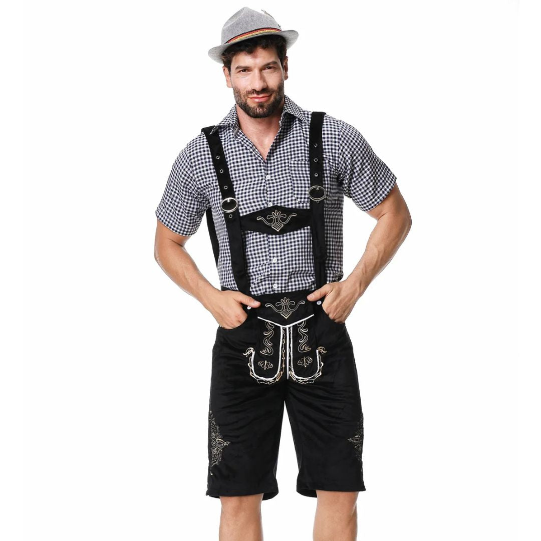 Bayerische Lederhose Carlos – Hochwertige Trachtenhose Herren für Oktoberfest 7