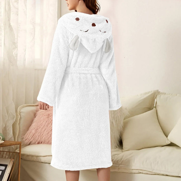 BunnyHug – Warmer Flanell-Bademantel Mit Kapuze Und Hasenohren Für Kinder 5