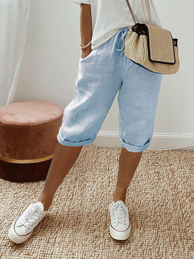 Damen Shorts mit Kordelzug – Bequem und Stilvoll für Sommer Freizeit & Sport 1