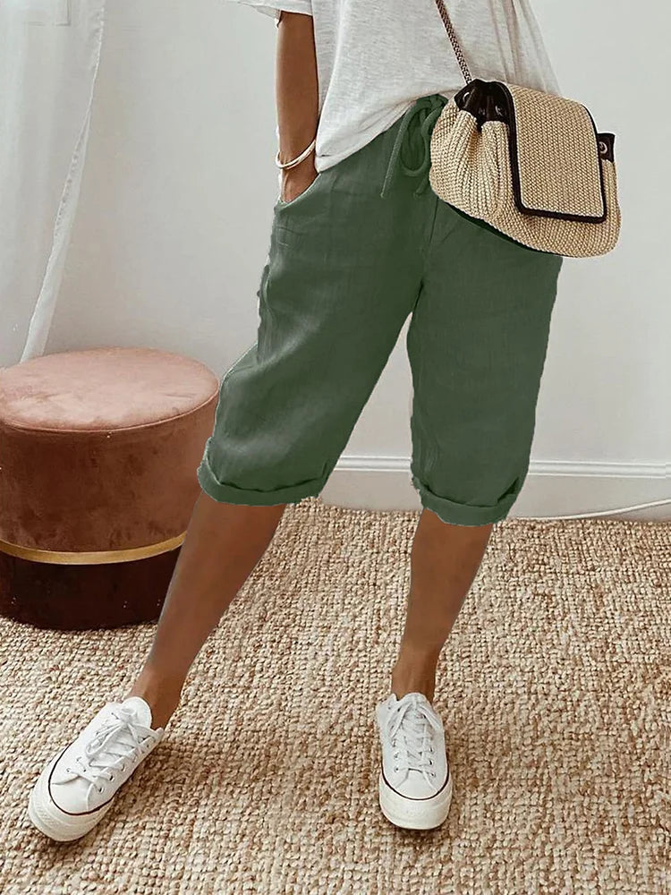 Damen Shorts mit Kordelzug – Bequem und Stilvoll für Sommer Freizeit & Sport 3