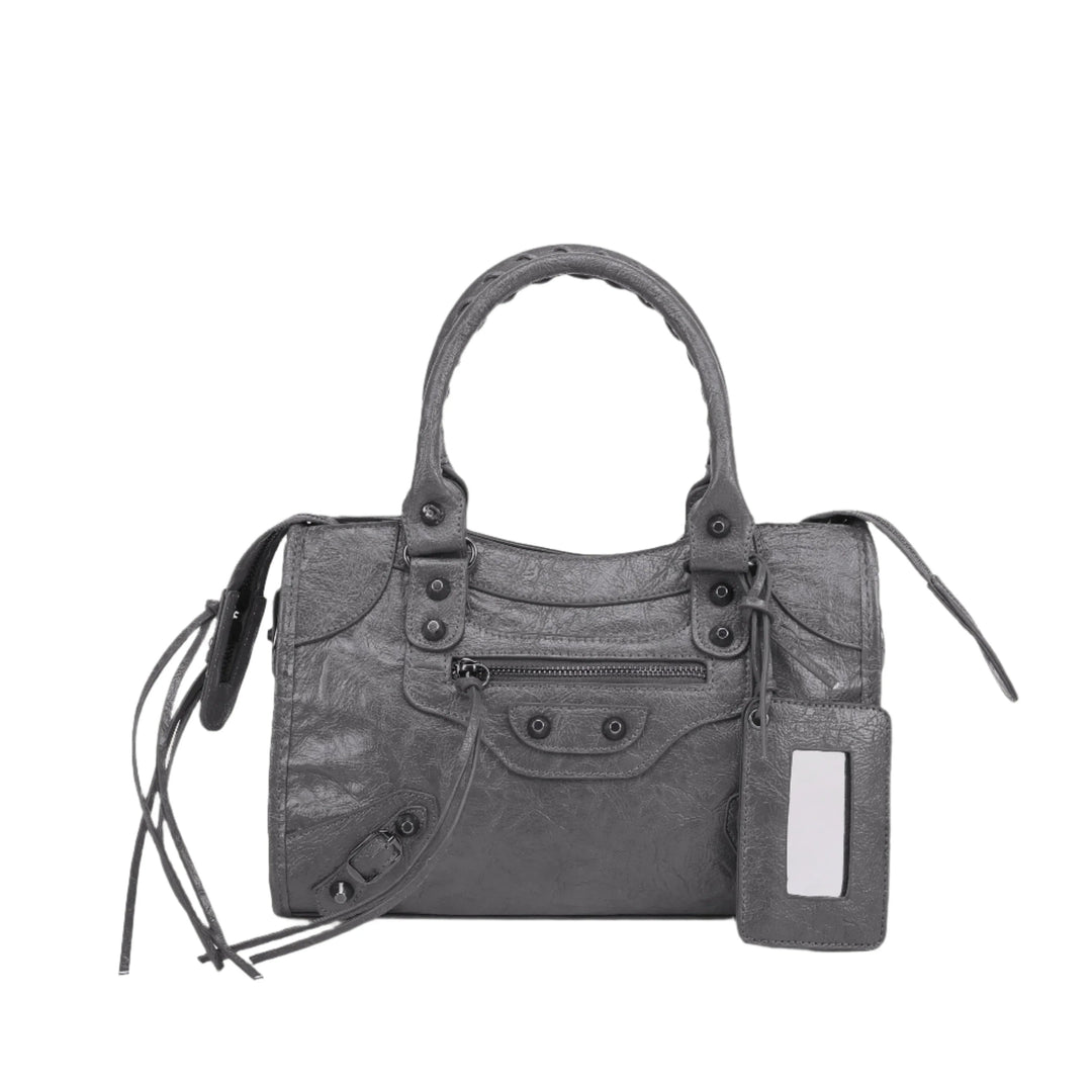 Echtleder Damenhandtasche Schwarz – Elegante Handtasche für Stilvolle Frauen 4