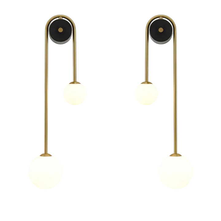 Elegante LED Wandleuchte Innen aus Messing und Glas – Stilvolle Bogenform für Wohnzimmer und Flure 8