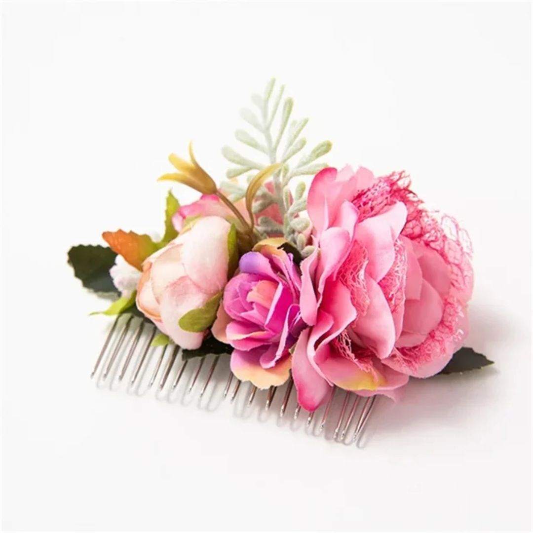 Eleganter Haarschmuck Blumenkranz für Hochzeit und Trachten – Anita 5