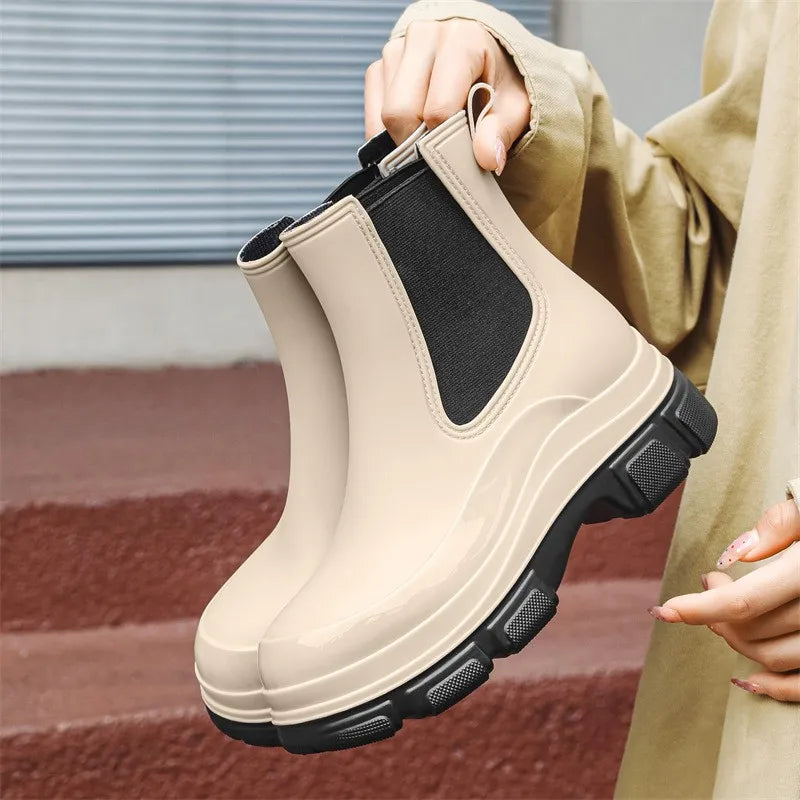 Gacimy – Damen Gummistiefel, Rutschfest, Wasserdicht, Bequeme Passform 5