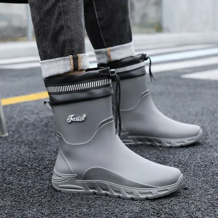 Gefütterte Gummistiefel Herren – Wasserdicht, Rutschfest, Komfortabel für Outdoor 2