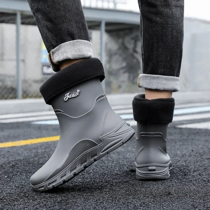 Gefütterte Gummistiefel Herren – Wasserdicht, Rutschfest, Komfortabel für Outdoor 5