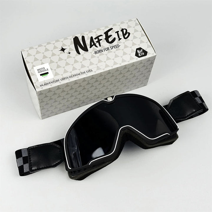 Grand Tourer – Retro Motorradbrille für Brillenträger mit UV-Schutz 14