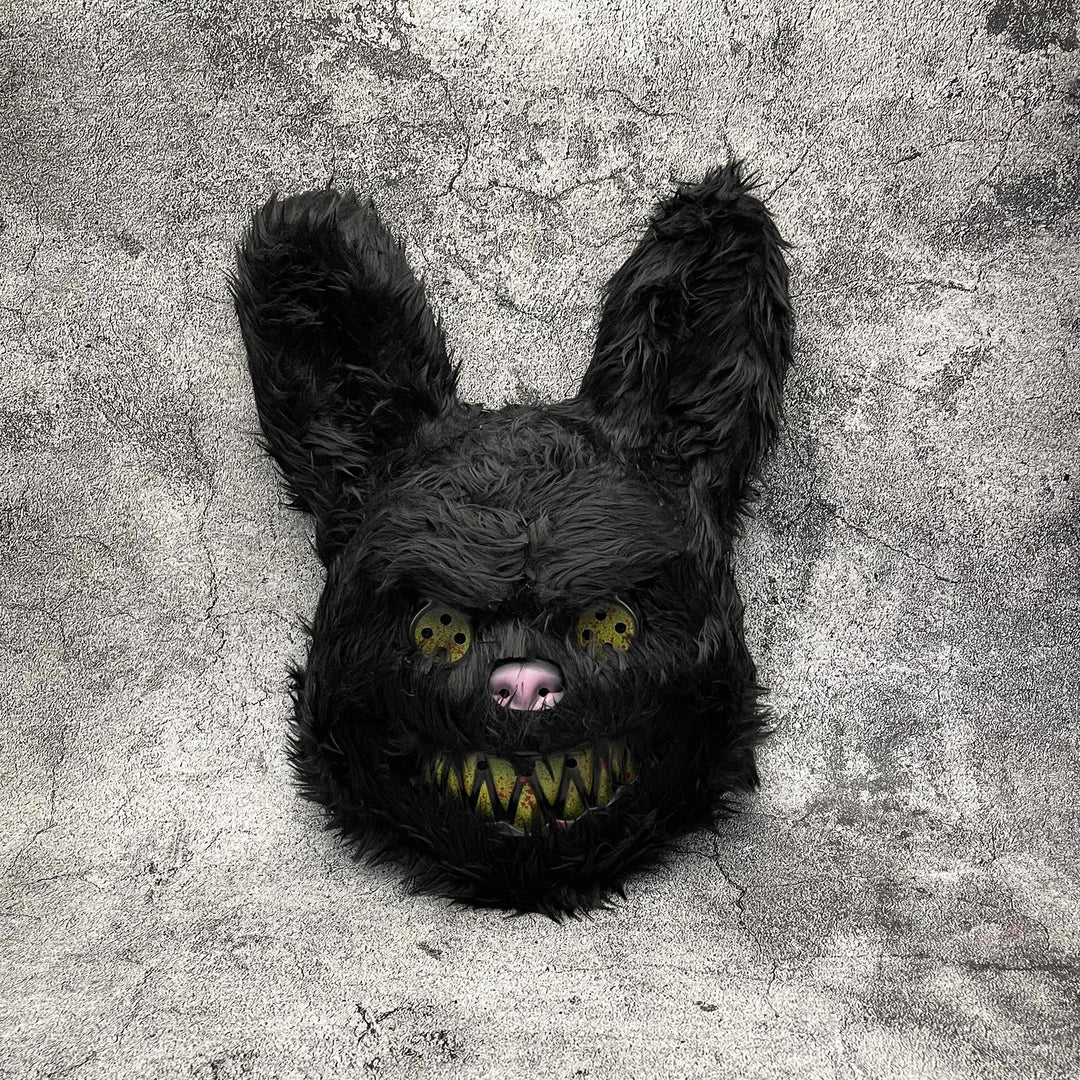 Gruselige Halloweenmaske – Pelzige Cartoon-Monster-Maske für Partys, Unisex 0