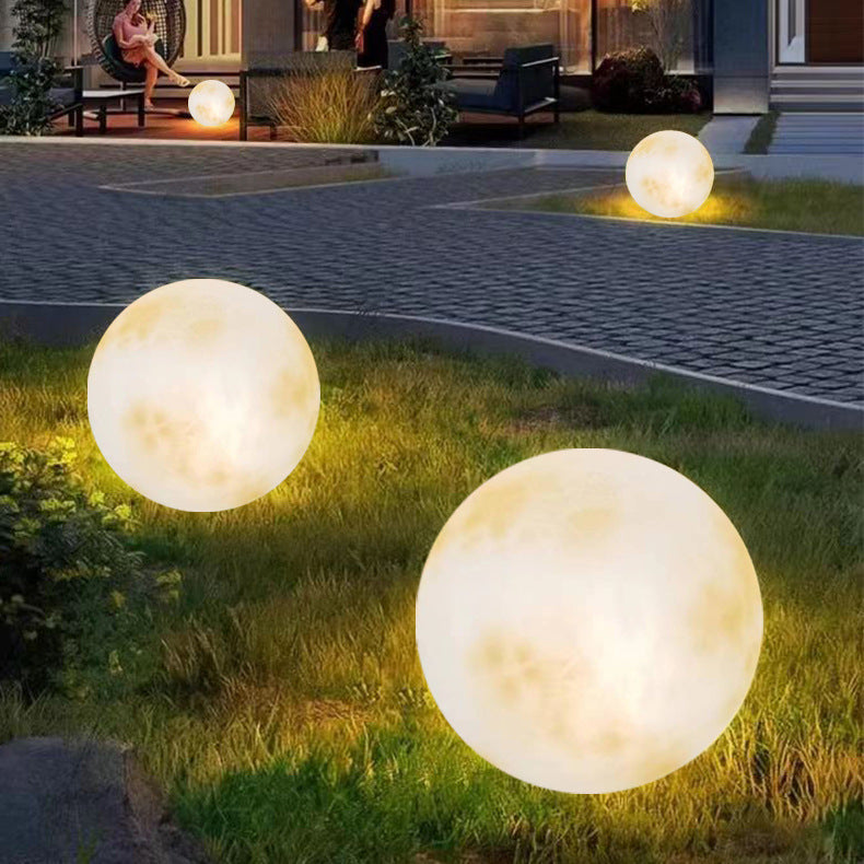 Hochwertige Solar Gartenleuchte Mondform – Umweltfreundliche LED-Gartenlampe für Außenbereiche 3
