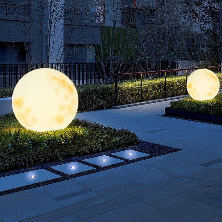 Hochwertige Solar Gartenleuchte Mondform – Umweltfreundliche LED-Gartenlampe für Außenbereiche 5