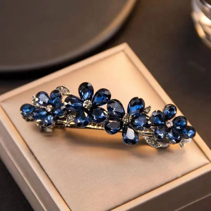 Katherina – Eleganter Trachten-Haarschmuck mit Strassblumen für Oktoberfest 2