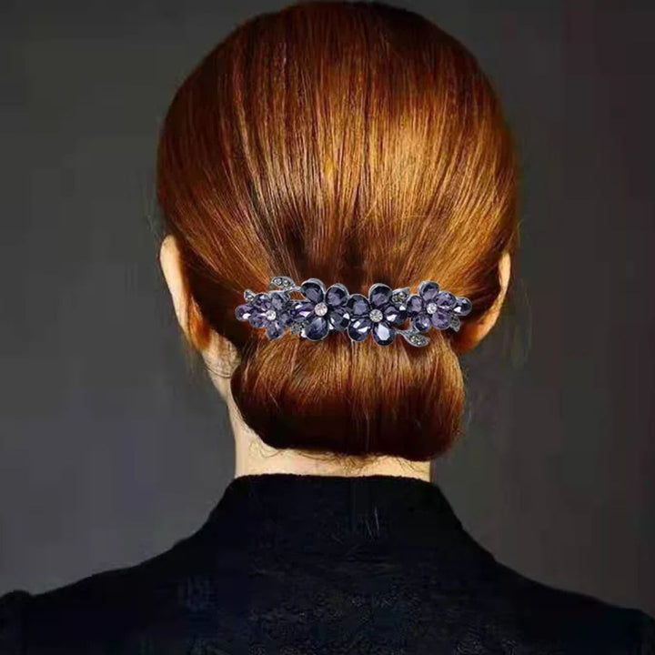 Katherina – Eleganter Trachten-Haarschmuck mit Strassblumen für Oktoberfest 4