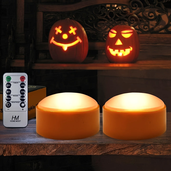 LED Teelichter für Halloween – Sichere, Batteriebetriebene Jack-O-Lantern Lichter 3