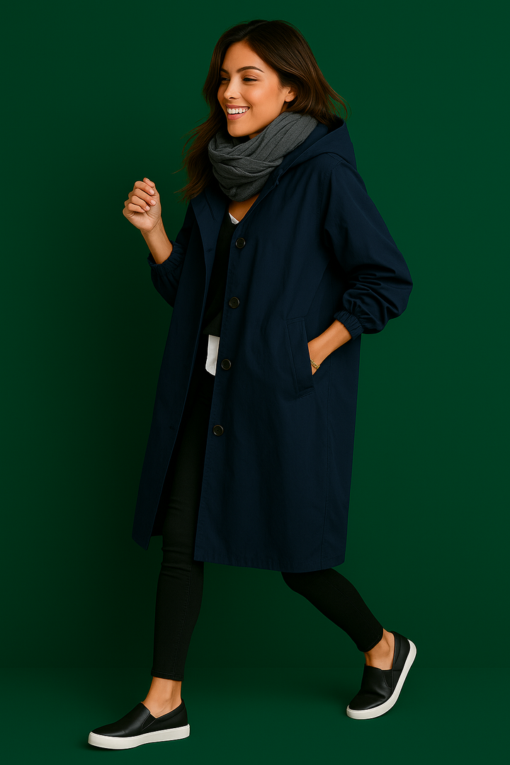 Leichte Jacke mit Kapuze – Atmungsaktives Material und Lockere Passform für Freizeit und Sportaktivitäten 3