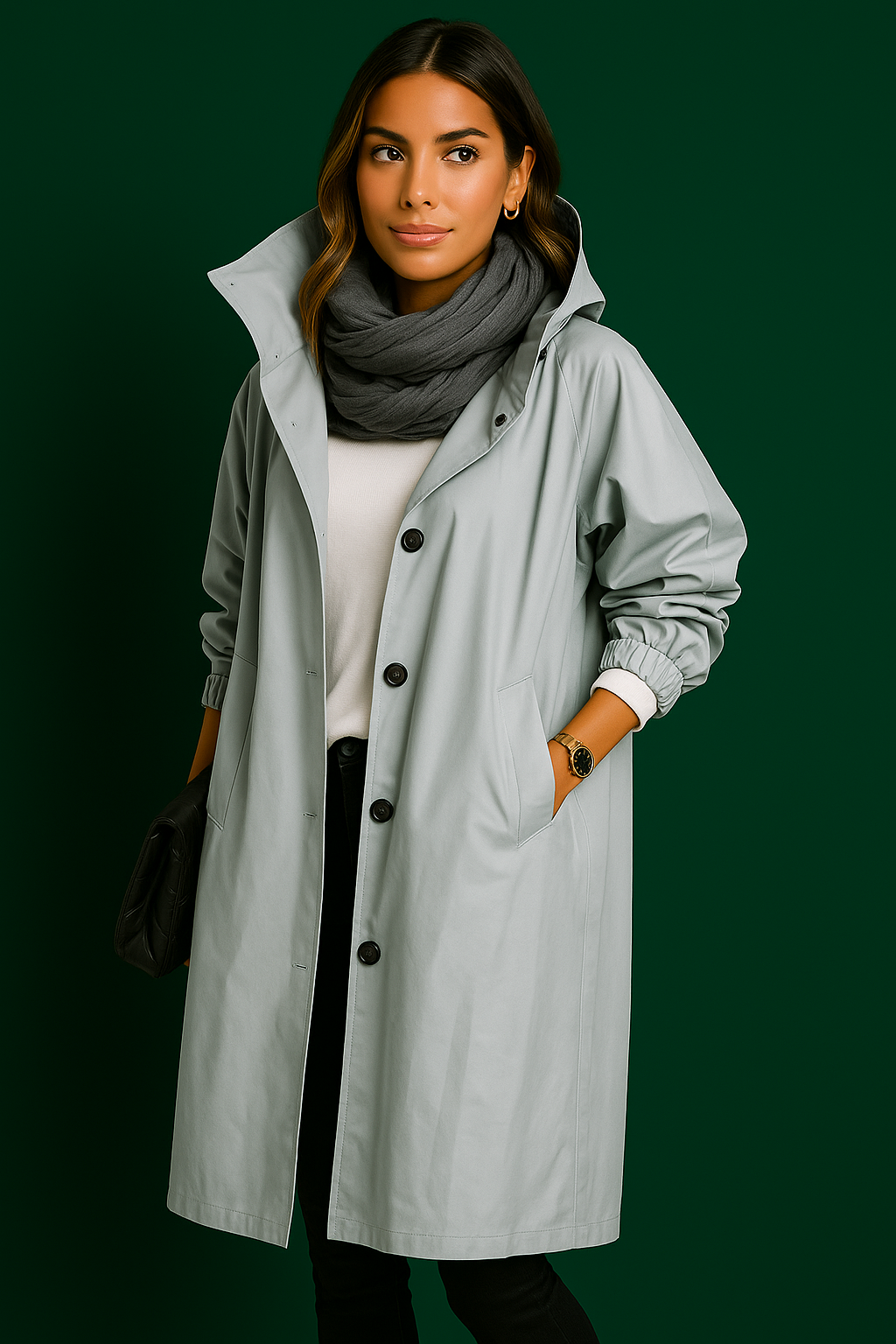 Leichte Jacke mit Kapuze – Atmungsaktives Material und Lockere Passform für Freizeit und Sportaktivitäten 4