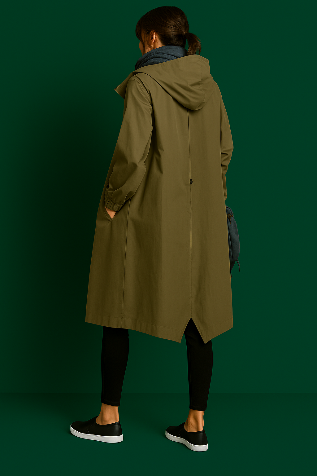 Leichte Jacke mit Kapuze – Atmungsaktives Material und Lockere Passform für Freizeit und Sportaktivitäten 5