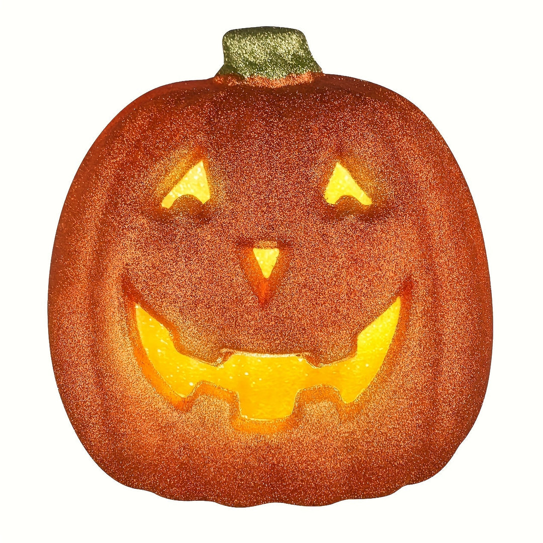Luminöse Halloween Kürbis Deko – Batteriebetriebene Jack O'Lantern für Innen und Außen 2