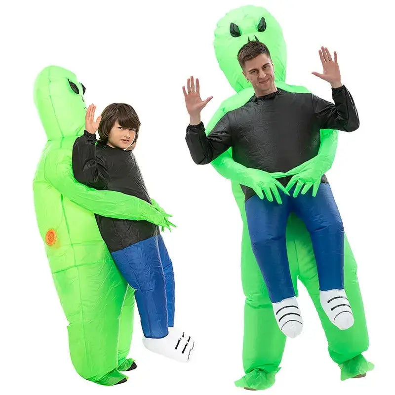 Lustiges Aufblasbares Halloween Kostüm – Alien-Abduction-Effekt für Männer und Kinder 1