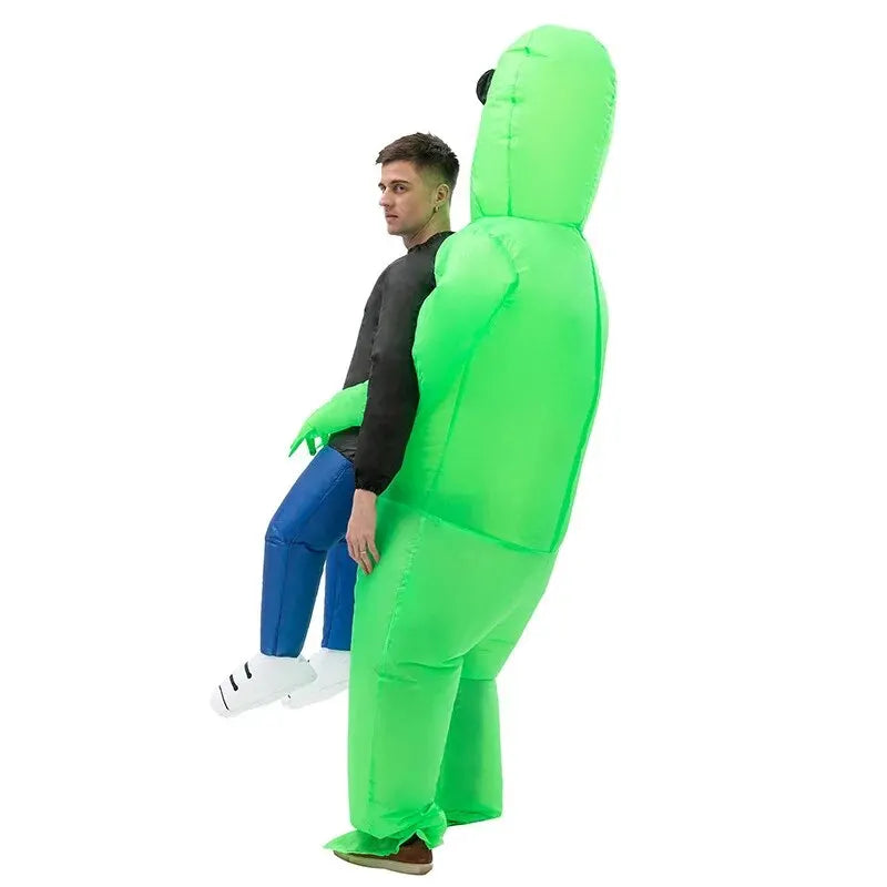 Lustiges Aufblasbares Halloween Kostüm – Alien-Abduction-Effekt für Männer und Kinder 2