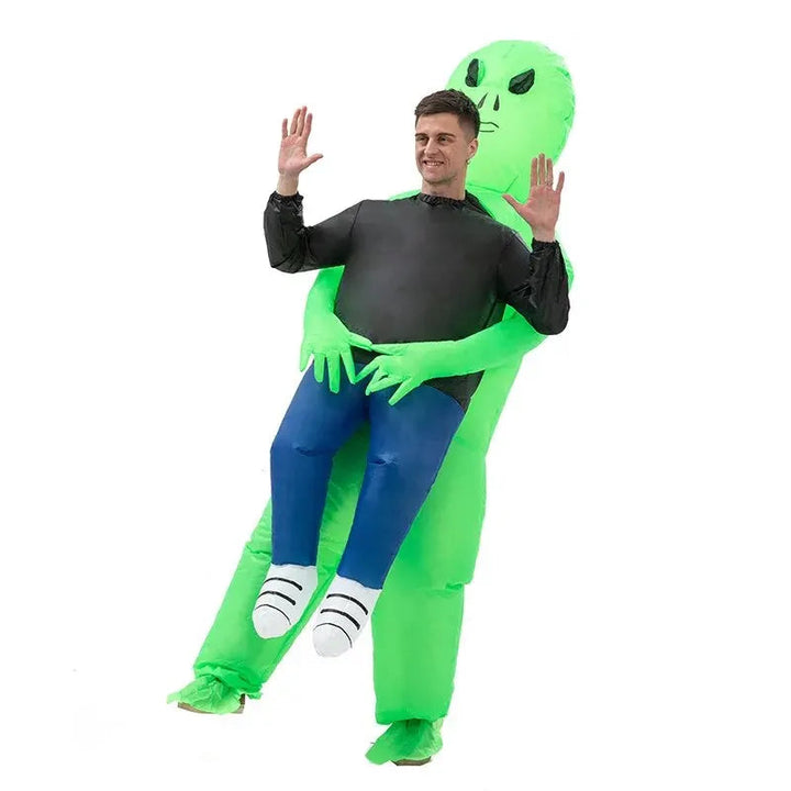 Lustiges Aufblasbares Halloween Kostüm – Alien-Abduction-Effekt für Männer und Kinder 3