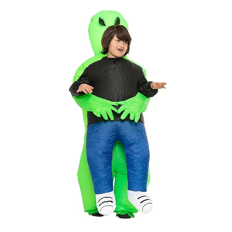 Lustiges Aufblasbares Halloween Kostüm – Alien-Abduction-Effekt für Männer und Kinder 4