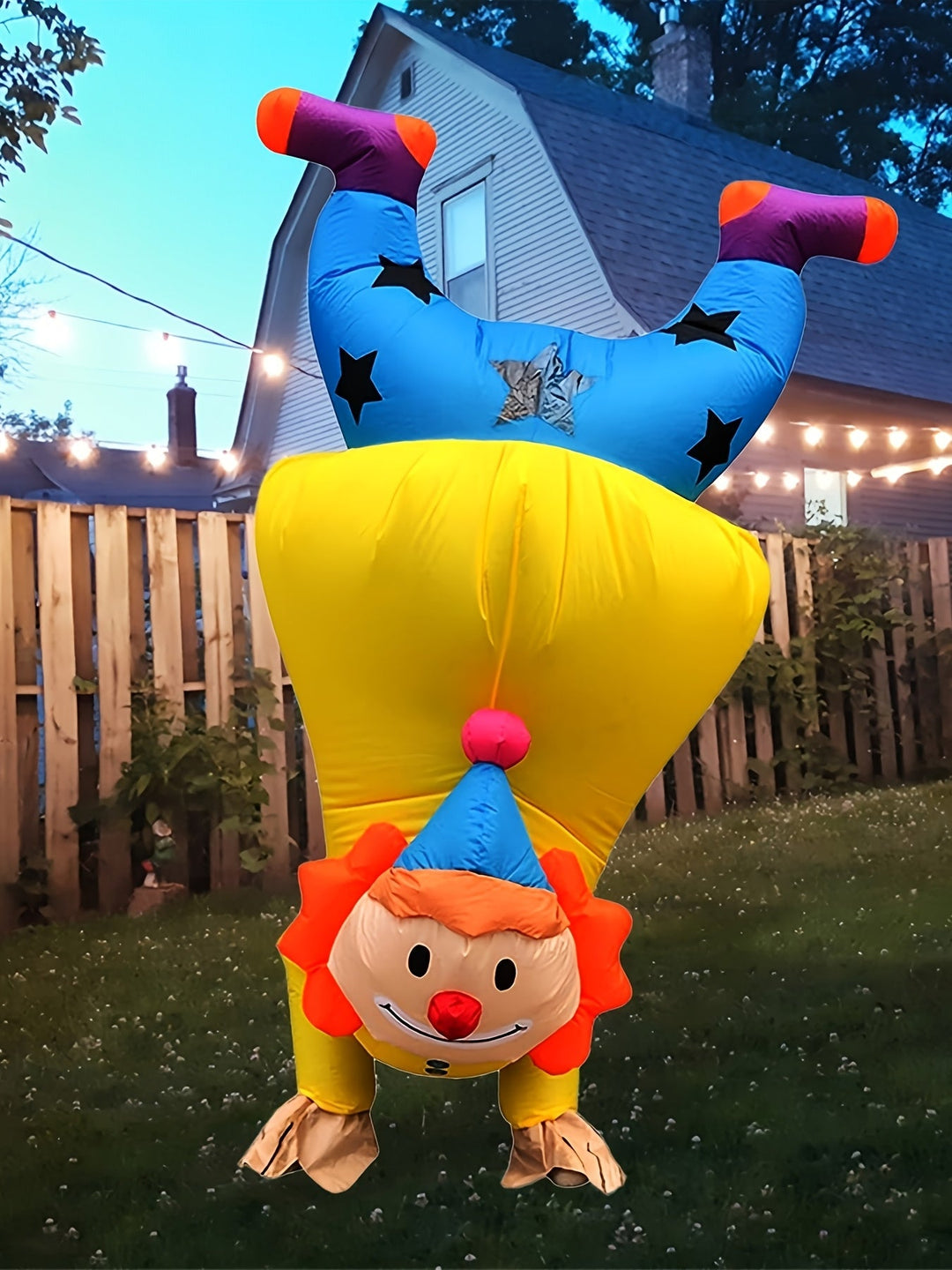 Lustiges aufblasbares Clownkostüm für Halloween – Ideal für Erwachsene 3