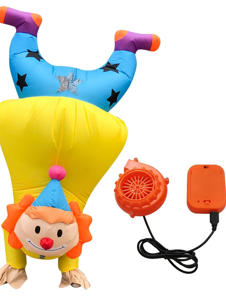 Lustiges aufblasbares Clownkostüm für Halloween – Ideal für Erwachsene 4