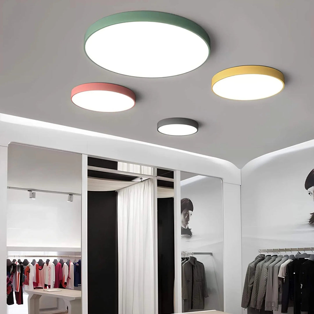 Moderne Deckenleuchte mit Fernbedienung und Dimmbarkeit – Farbwechselnde ChromaCraft Leuchte 4