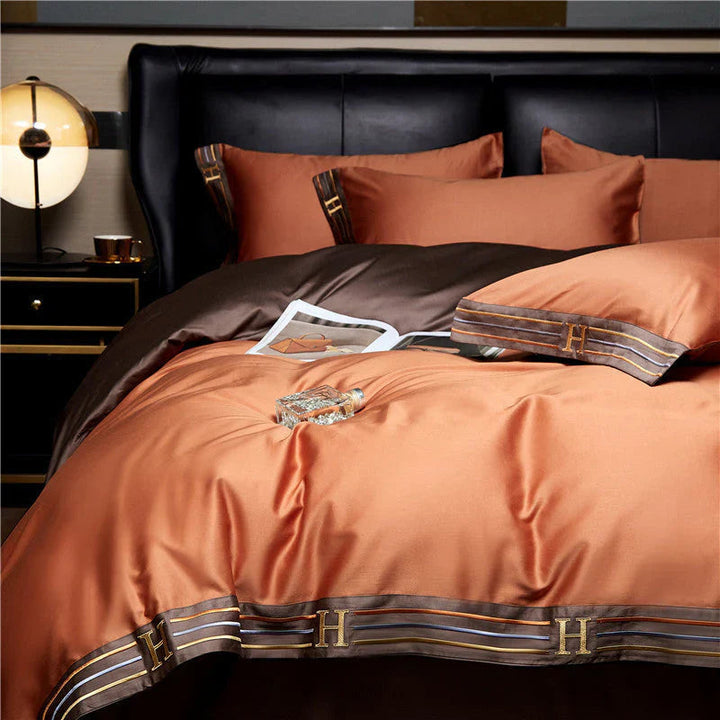 OpulenceSleep Bettwäsche Set – Luxuriöse Biber Bettwäsche 155x220 cm aus 100% Baumwolle 3