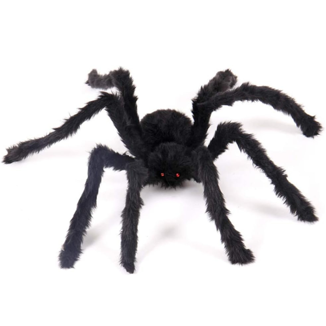 Riesige Halloween-Spinnen-Dekoration – 200 cm Gruselige Deko für Innen und Außen 0
