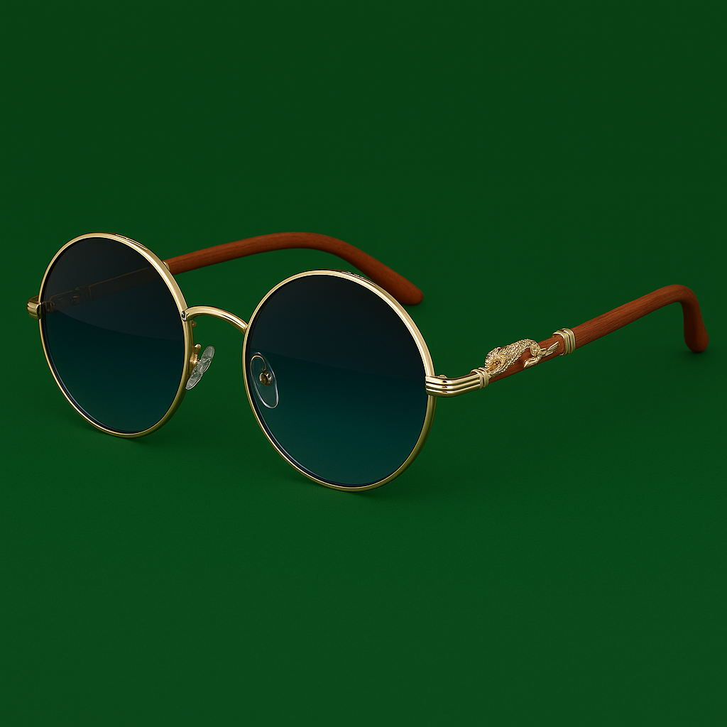 Sonnenbrille Rund und Mehrfarbig - Vintage Stil 0