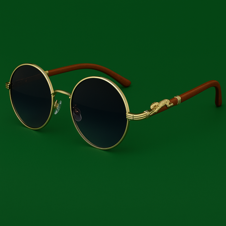 Sonnenbrille Rund und Mehrfarbig - Vintage Stil 3