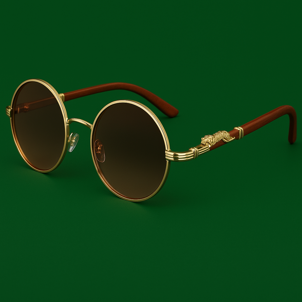 Sonnenbrille Rund und Mehrfarbig - Vintage Stil 5
