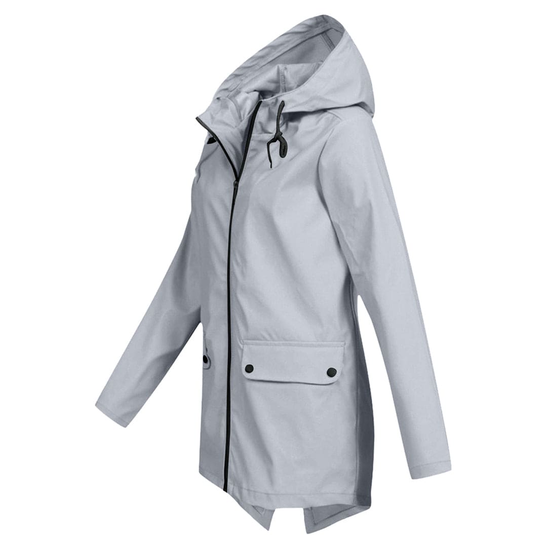 Stilvolle Damen Regenjacke – Wasserdicht, Atmungsaktiv, Verstellbare Kapuze 5