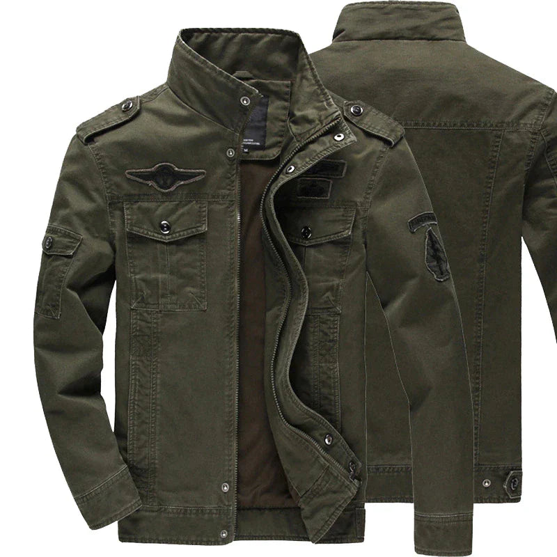 Stilvolle Herren Bikerjacke mit Reißverschluss – Langärmelig und Modern 0