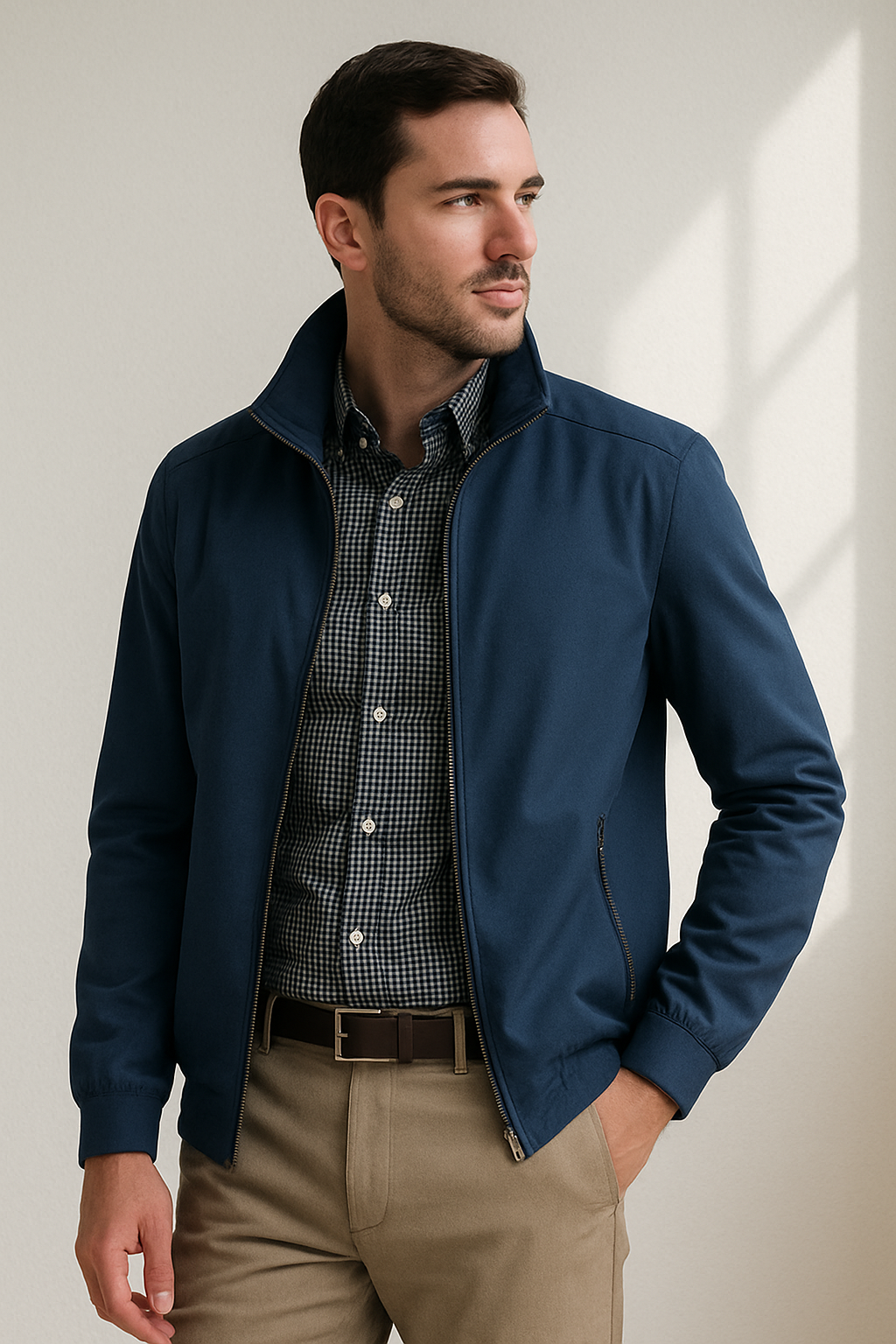Stylische Herrenjacke – Winddichte Sommerjacke Mit Perfekter Passform und Vielseitigkeit 0