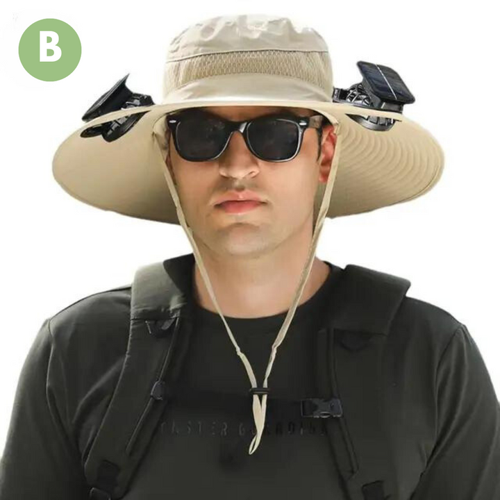 Sunbreeze – Sonnenhut Damen mit Integriertem Solar-Ventilator für Kühlung und Komfort 3