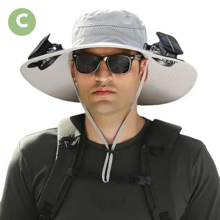 Sunbreeze – Sonnenhut Damen mit Integriertem Solar-Ventilator für Kühlung und Komfort 4