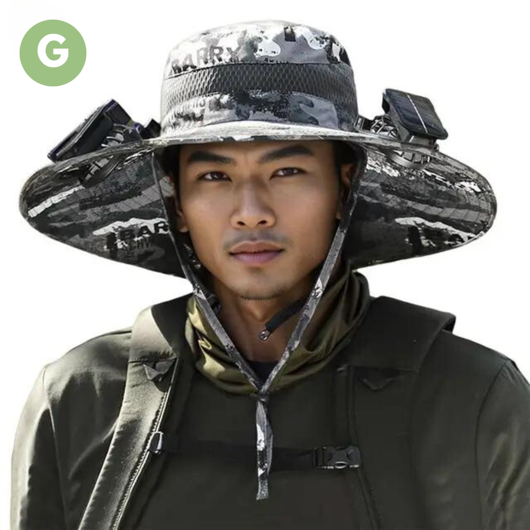 Sunbreeze – Sonnenhut Damen mit Integriertem Solar-Ventilator für Kühlung und Komfort 8