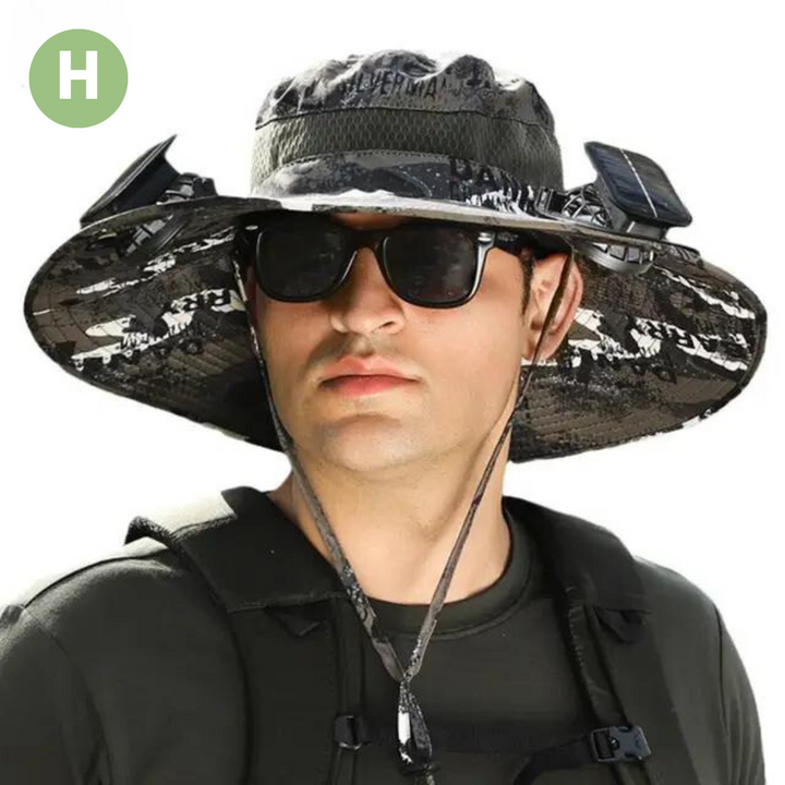 Sunbreeze – Sonnenhut Damen mit Integriertem Solar-Ventilator für Kühlung und Komfort 9