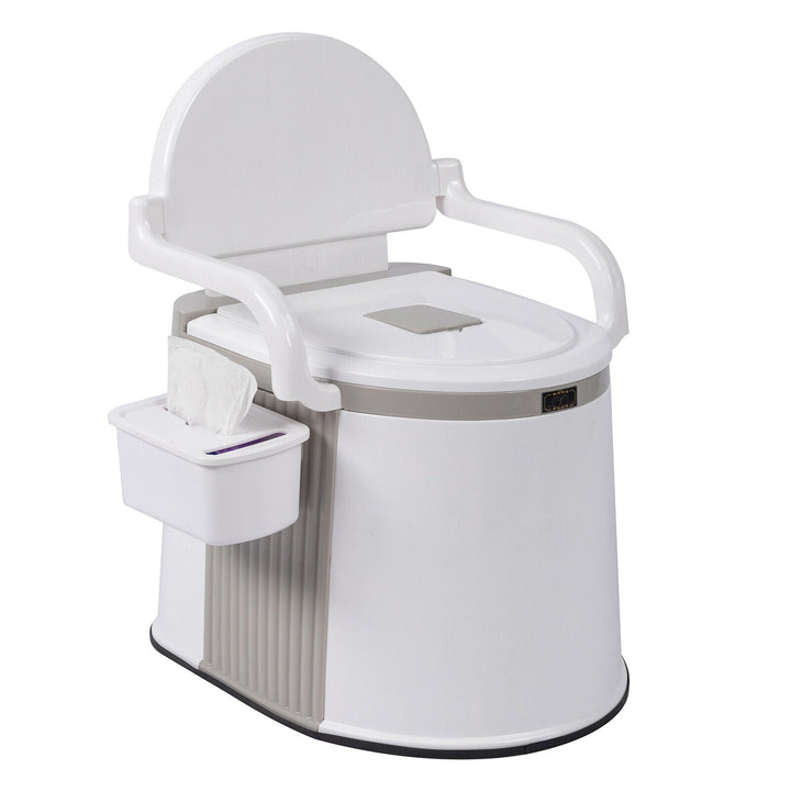 Tragbare Campingtoilette mit Armlehnen – Trockentoilette Camping für Reisen & Outdoor 5