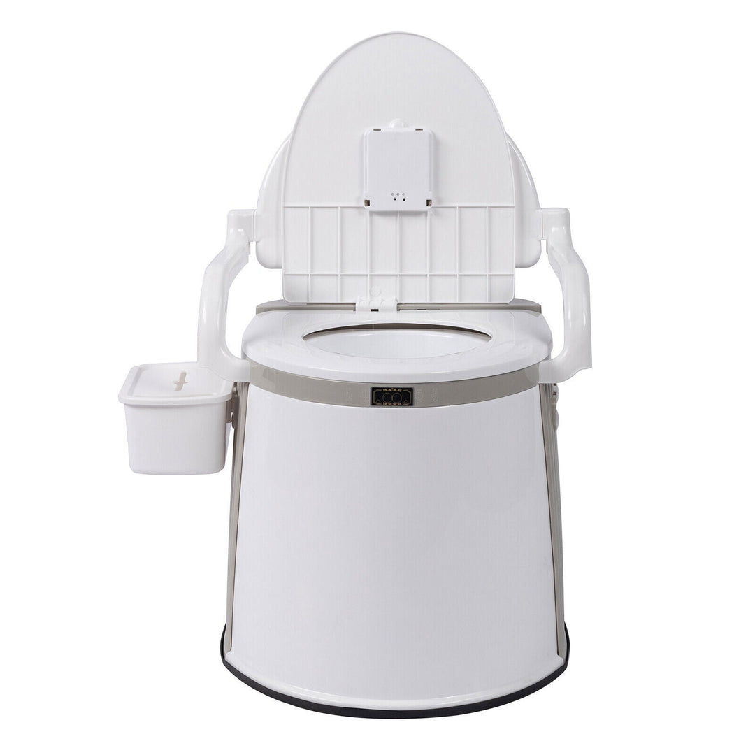 Tragbare Campingtoilette mit Armlehnen – Trockentoilette Camping für Reisen & Outdoor 6