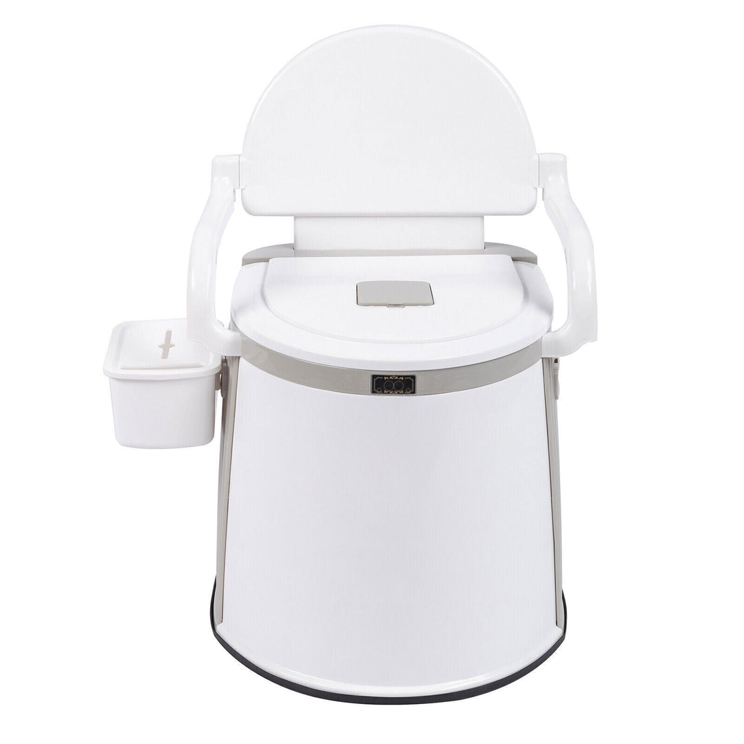 Tragbare Campingtoilette mit Armlehnen – Trockentoilette Camping für Reisen & Outdoor 7