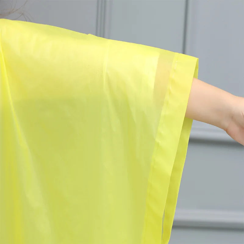 Transparenter winddichter Regenponcho für Damen – EVA Regenmantel für Radfahren und Wandern 5