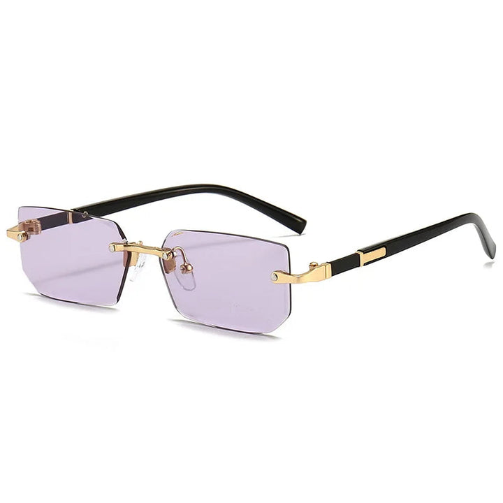 Unisex Sonnenbrille Rahmenlos Grau Einheitsgröße Kunststoff UV400 11