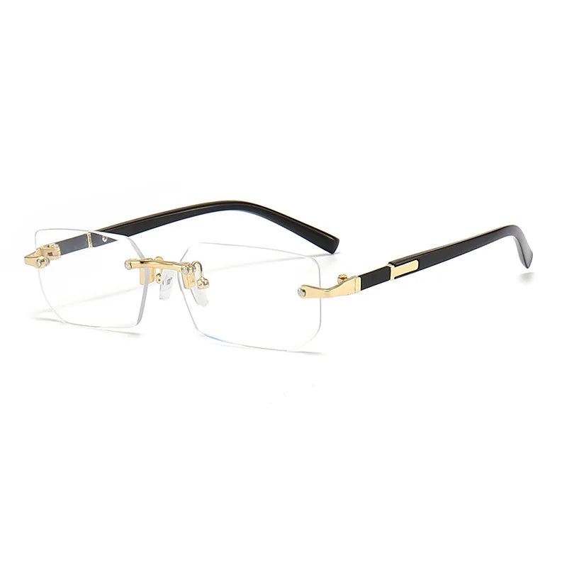 Unisex Sonnenbrille Rahmenlos Grau Einheitsgröße Kunststoff UV400 8