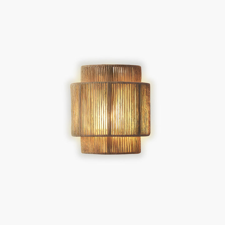 Wandlampe Mit Natürlichem Material – LED Wandleuchte Für Gemütliche Innenräume 6