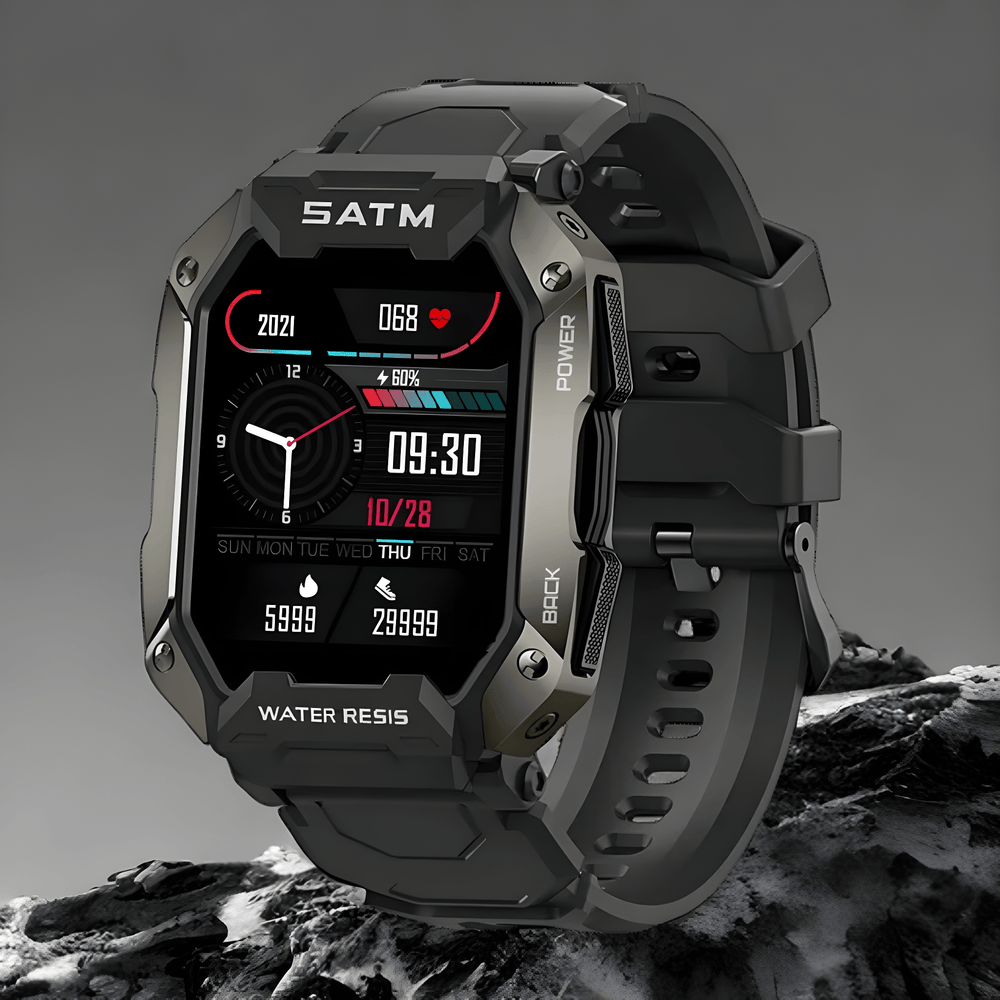 Wasserdichte Smartwatch mit 1,72-Zoll-Display und 50 Tagen Batterielaufzeit – Perfekt für Outdoor-Abenteuer und Gesundheitsüberwachung 1