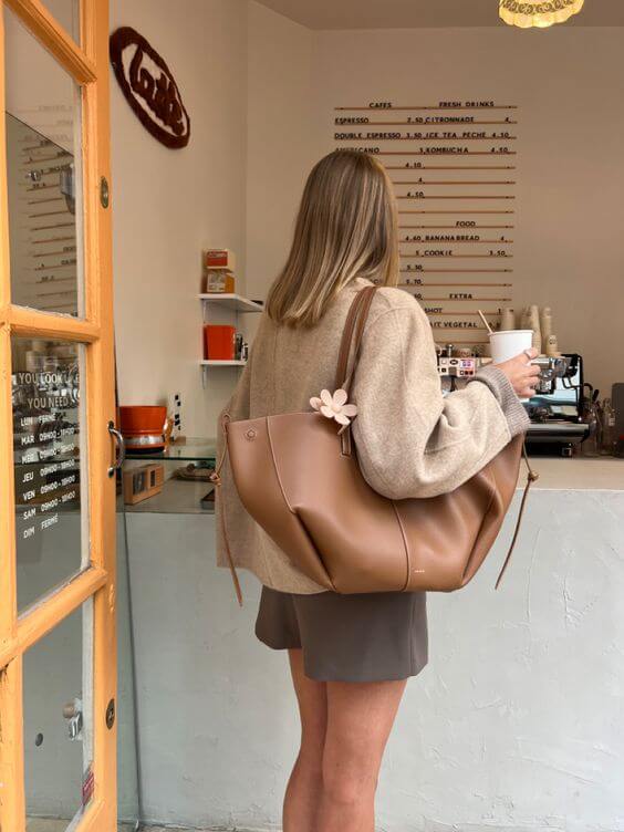 Wolff Vintage Umhängetasche Damen – Geräumige Schultertasche aus Kunstleder mit elegantem Design 8